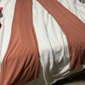 Aerie Rust Orange Wide-Leg Pants